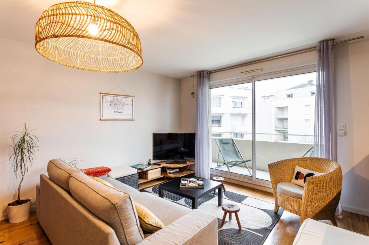 Le Vilona - T3 Moderne Avec Parking Prive Apartman Rennes Kültér fotó