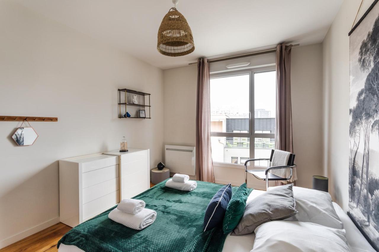 Le Vilona - T3 Moderne Avec Parking Prive Apartman Rennes Kültér fotó